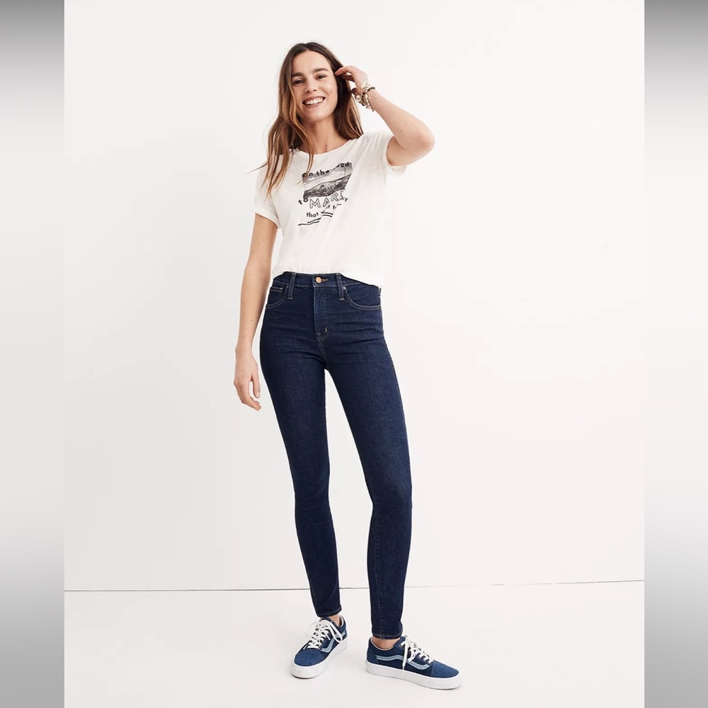 Madewell 10" High-Rise Skinny Jeans in Lucille Wash
